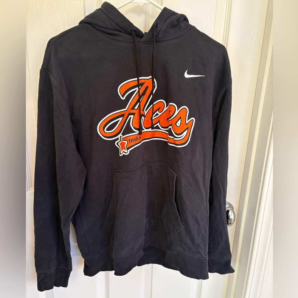 Nike NHBA Black Orange “Aces” Hoodie Size Medium